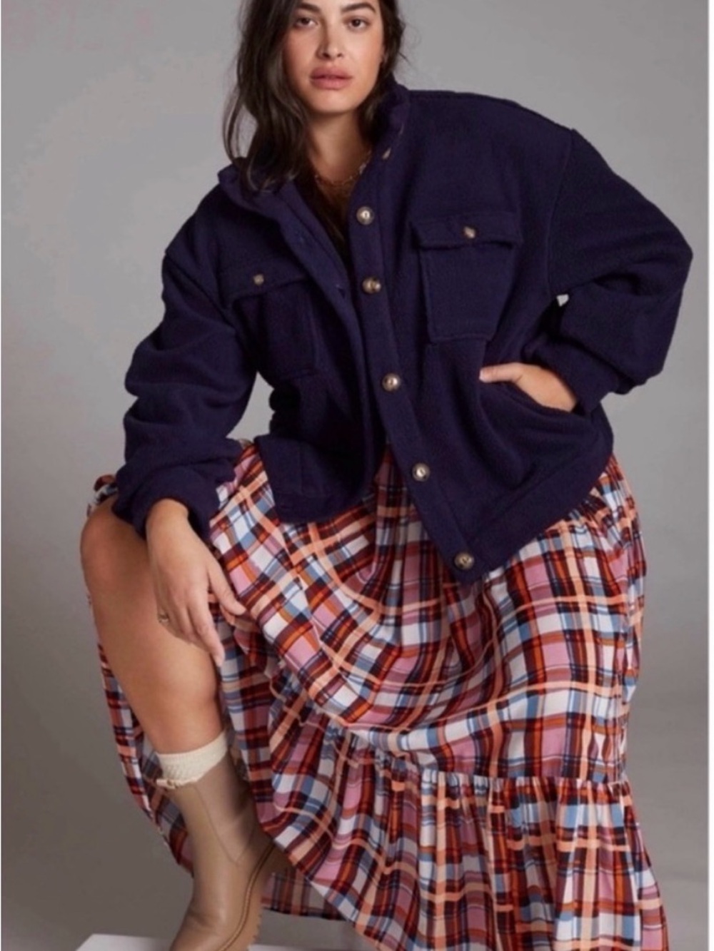Anthropologie Fleece Bomber Jacket